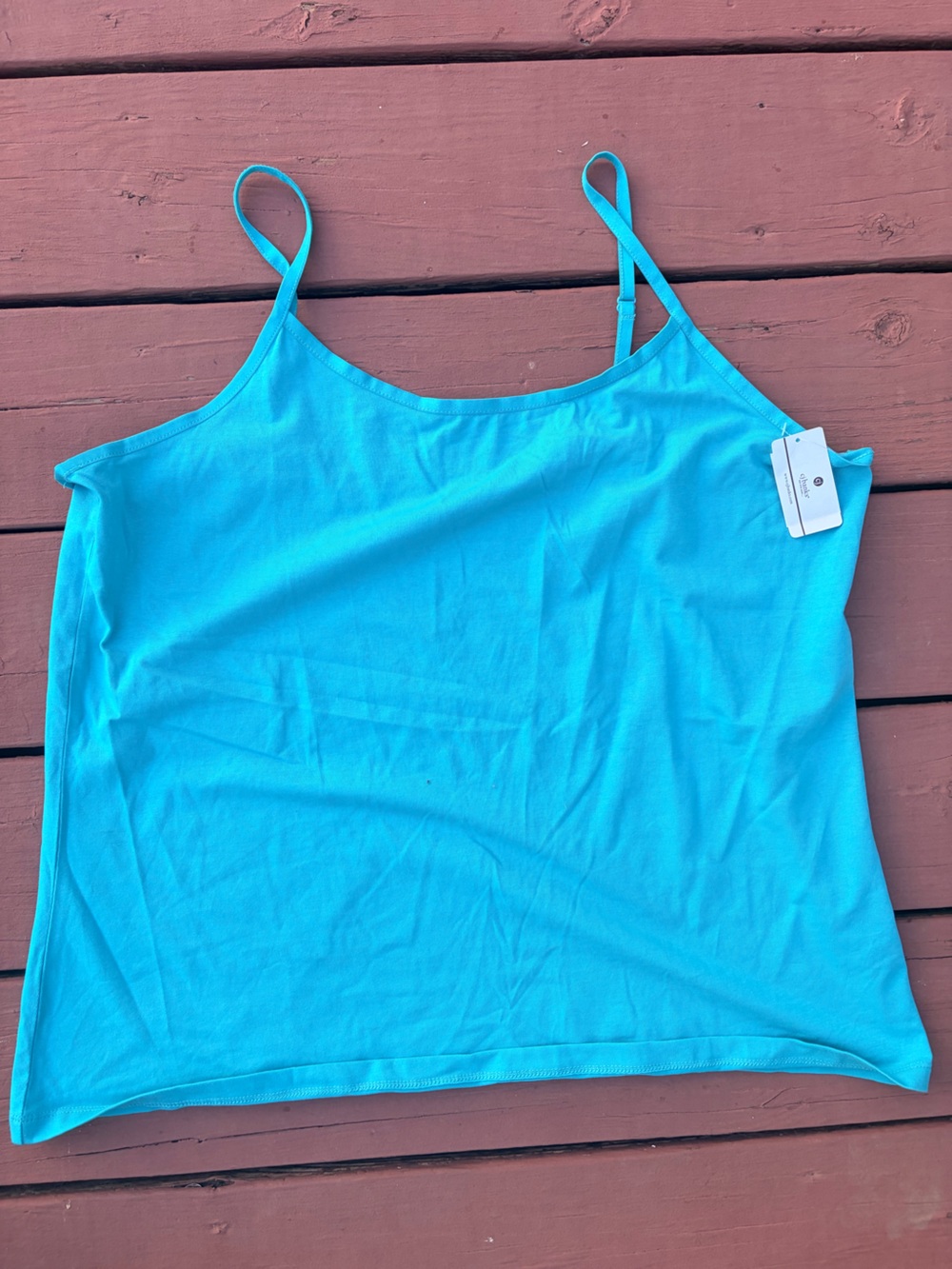 CJ Banks Turquoise Blue Spaghetti Strap Cami Top